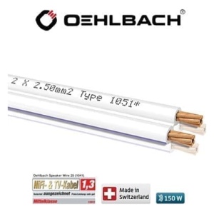 Кабель Oehlbach 1051 Speaker Cable 2x2,50mm white [Art.No. 1051] - HI-FI BY