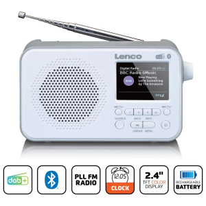 Портативное FM-радиo Lenco PDR-036WH - HI-FI BY