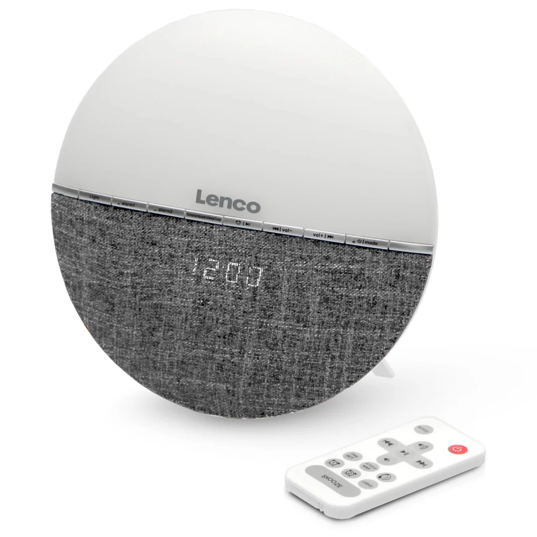 Умные радиочасы с подсветкой Lenco CRW-4GY