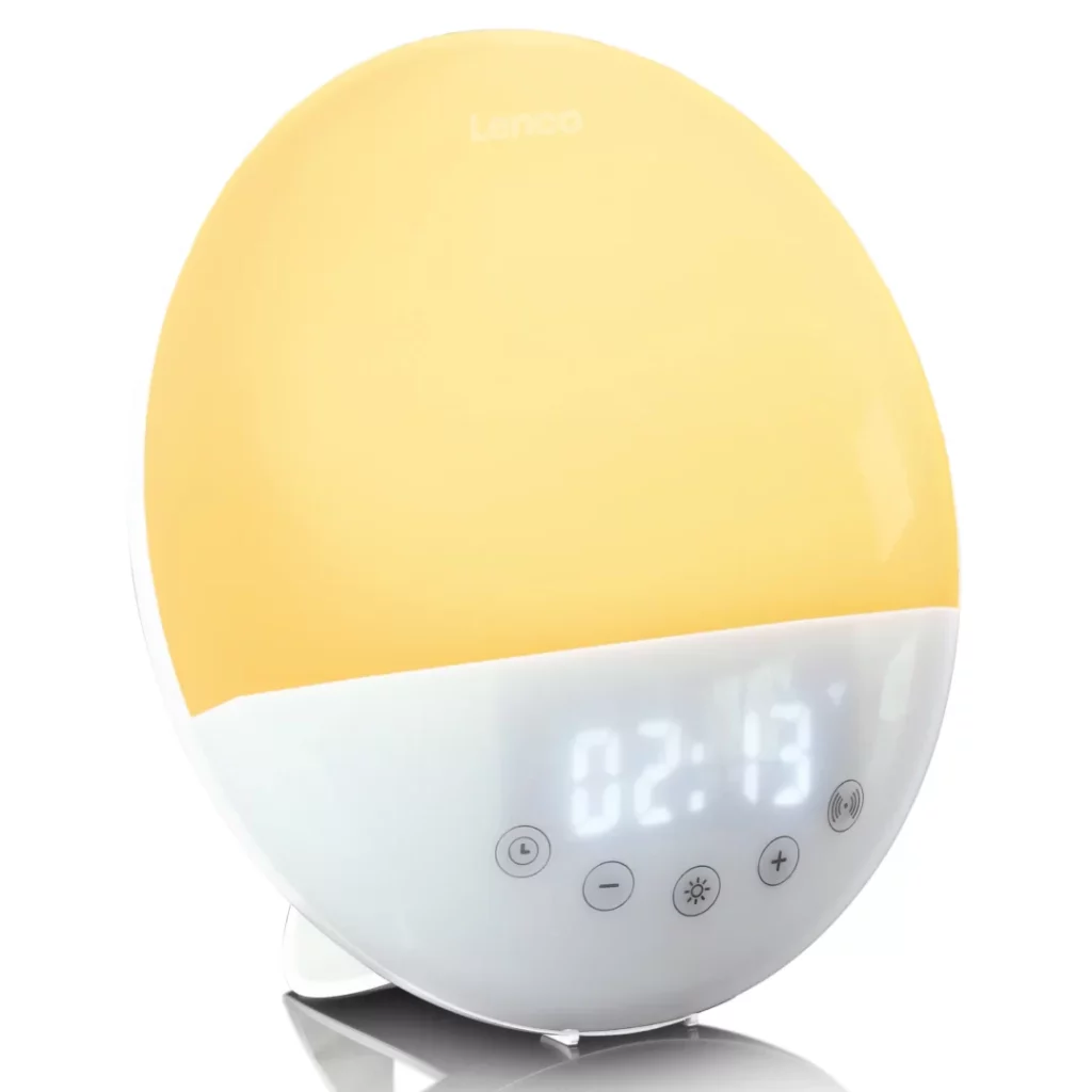 Умные радиочасы с подсветкой Lenco CRW-110WH