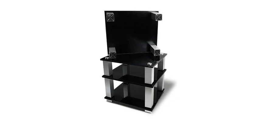 Стойка под Hi-Fi NorStone Square HiFi black glass/silver