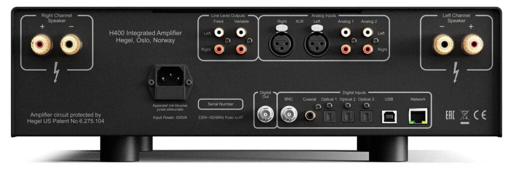 Интегральный усилитель Hegel H400 Black