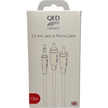 Межблочный кабель QED Connect J2P Mini Jack — 2 RCA [QE8114] 1.5m