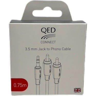 Межблочный кабель QED Connect J2P Mini Jack — 2 RCA [QE8111] 0.75m