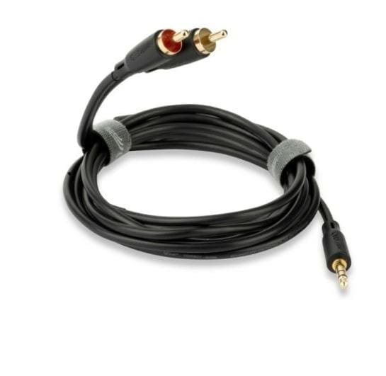 Межблочный кабель QED Connect J2P Mini Jack — 2 RCA [QE8114] 1.5m