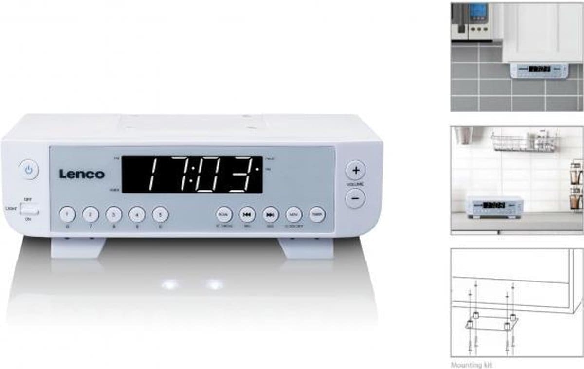 Кухонное FM-радио Lenco KCR-11WH
