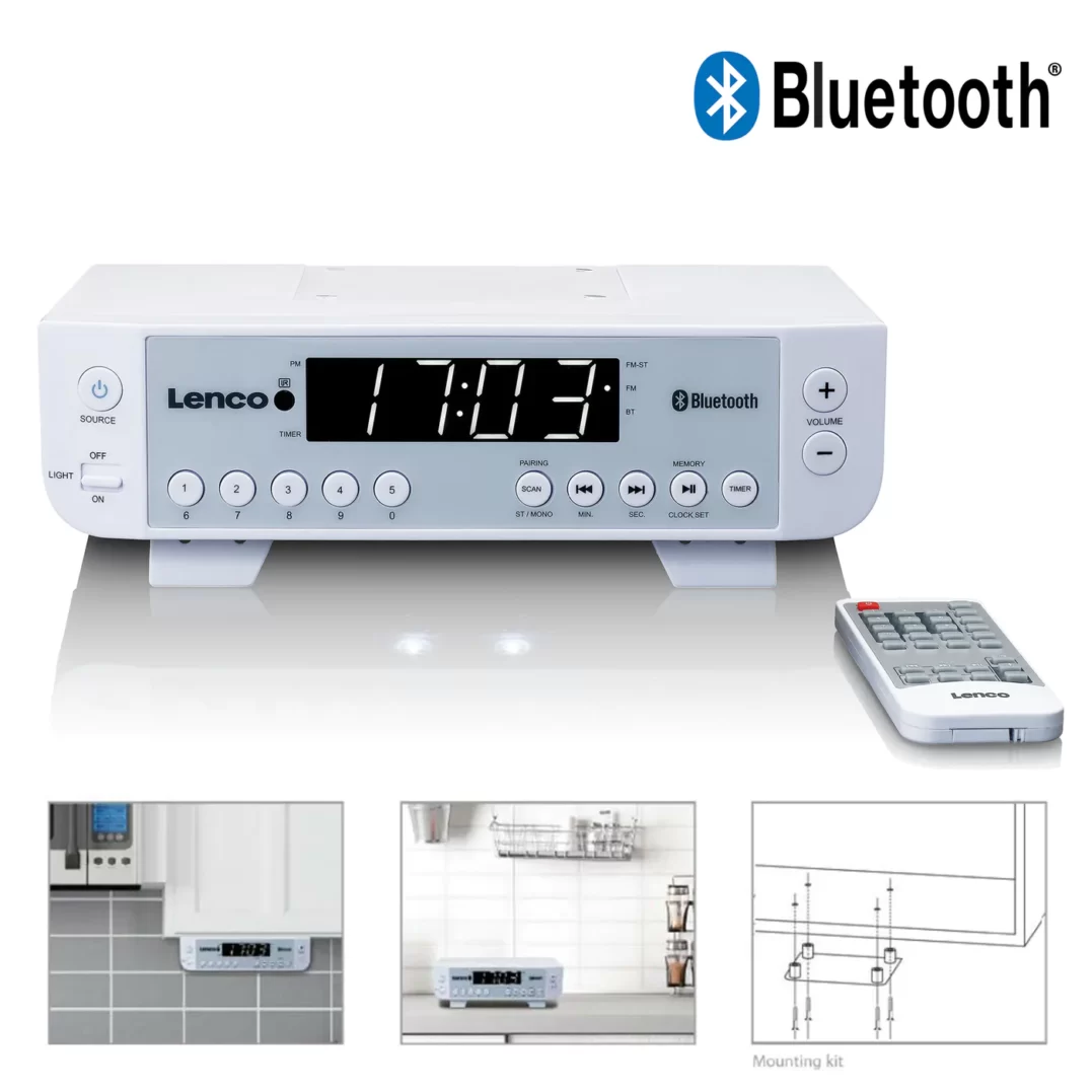 Кухонное FM-радио Lenco KCR-100WH