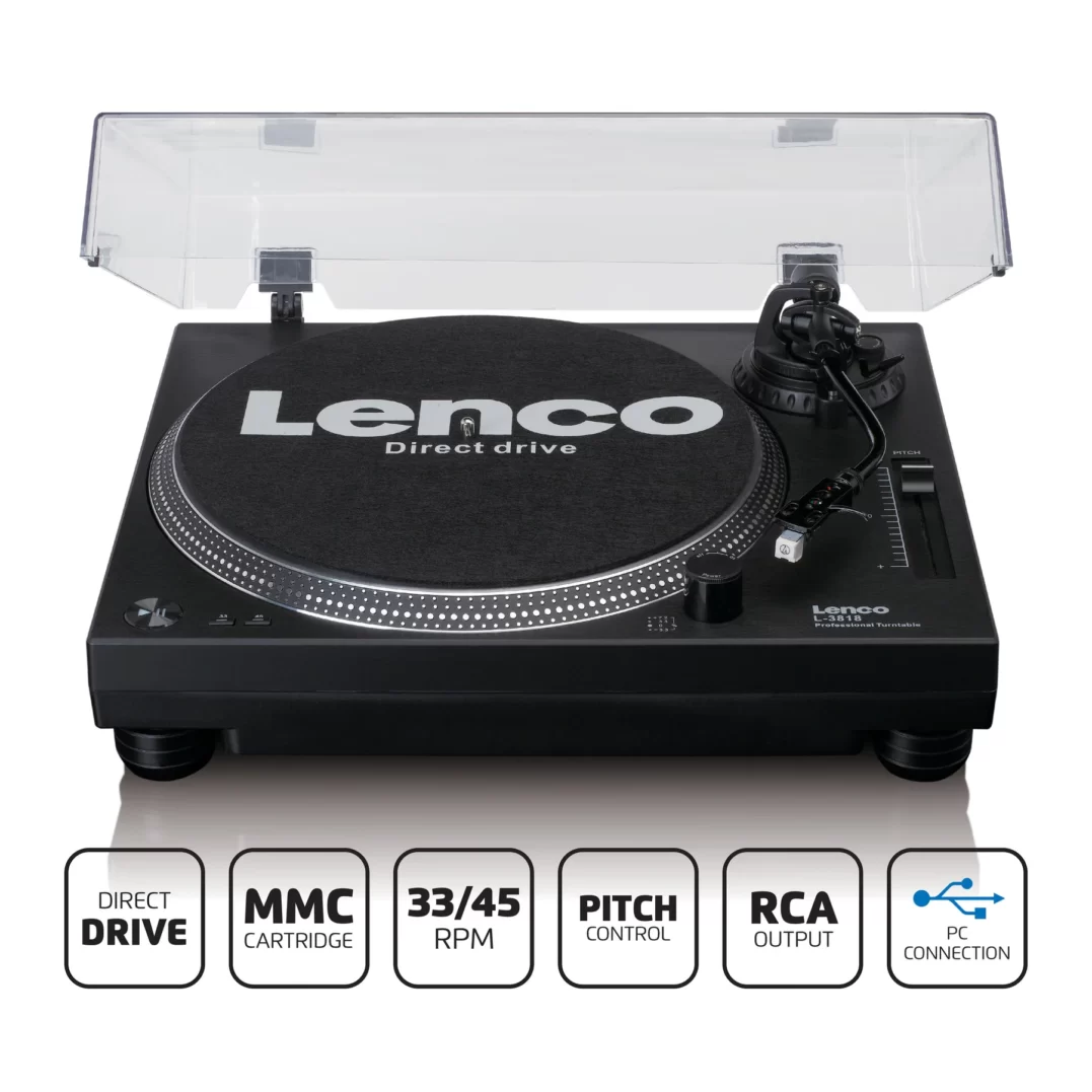 Виниловый проигрыватель Lenco L-3818BK