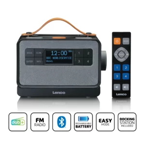 Портативное FM-радио Lenco PDR-065BK