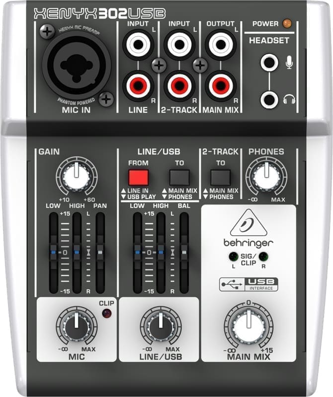 Микшерный пульт Behringer 302USB