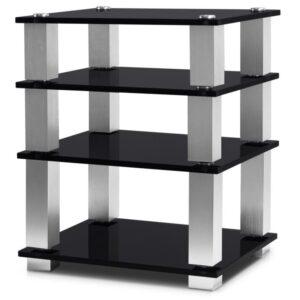 Стойка под Hi-Fi NorStone Square HiFi black glass/silver