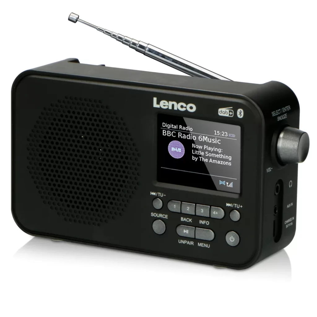 Портативное FM-радиo Lenco PDR-035BK