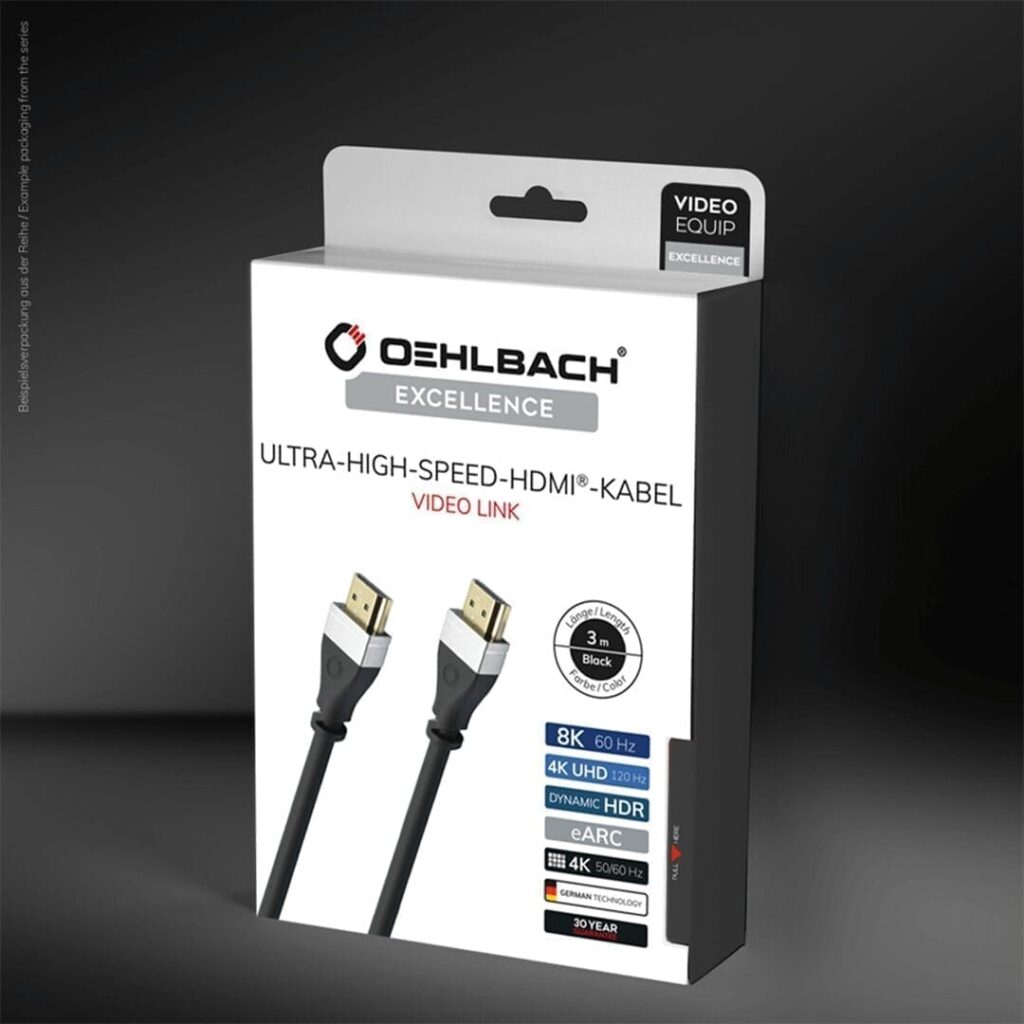 HDMI кабель Oehlbach Ultra-High-Speed-HDMI® Cable 2.1 [Art. No 33100] — 1m