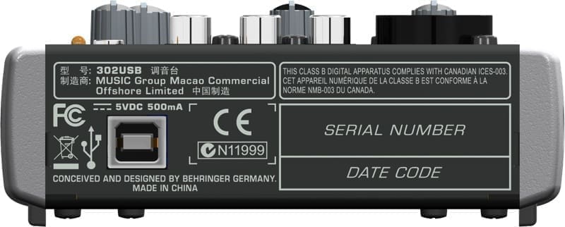 Микшерный пульт Behringer 302USB