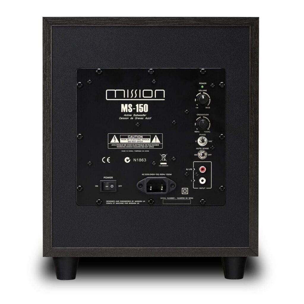 Сабвуфер активный Mission MS-200 Black