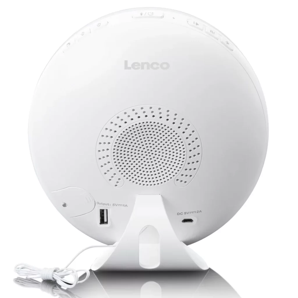 Умные радиочасы с подсветкой Lenco CRW-110WH