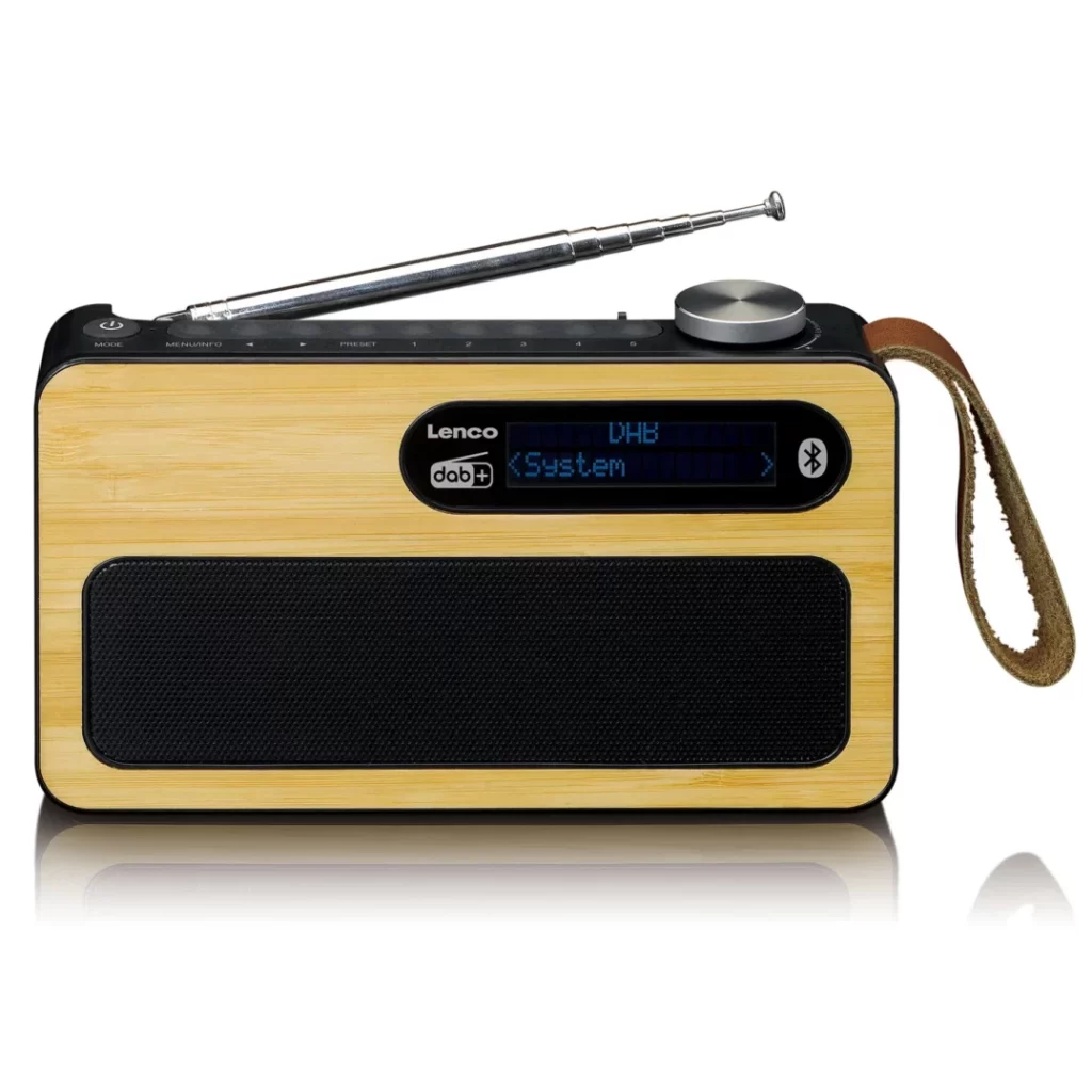 Портативное FM-радиo Lenco PDR-040BAMBOOBK
