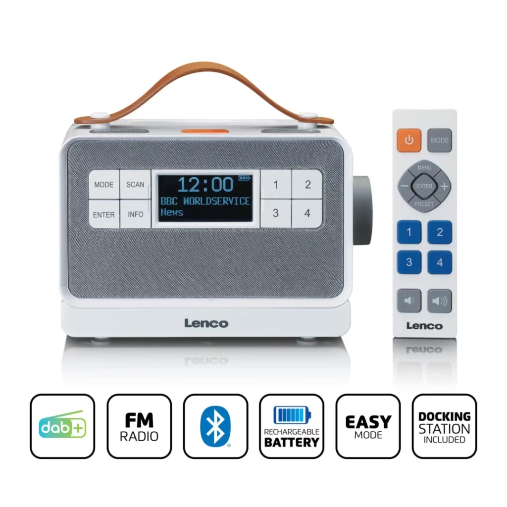 Портативное FM-радио Lenco PDR-065WH