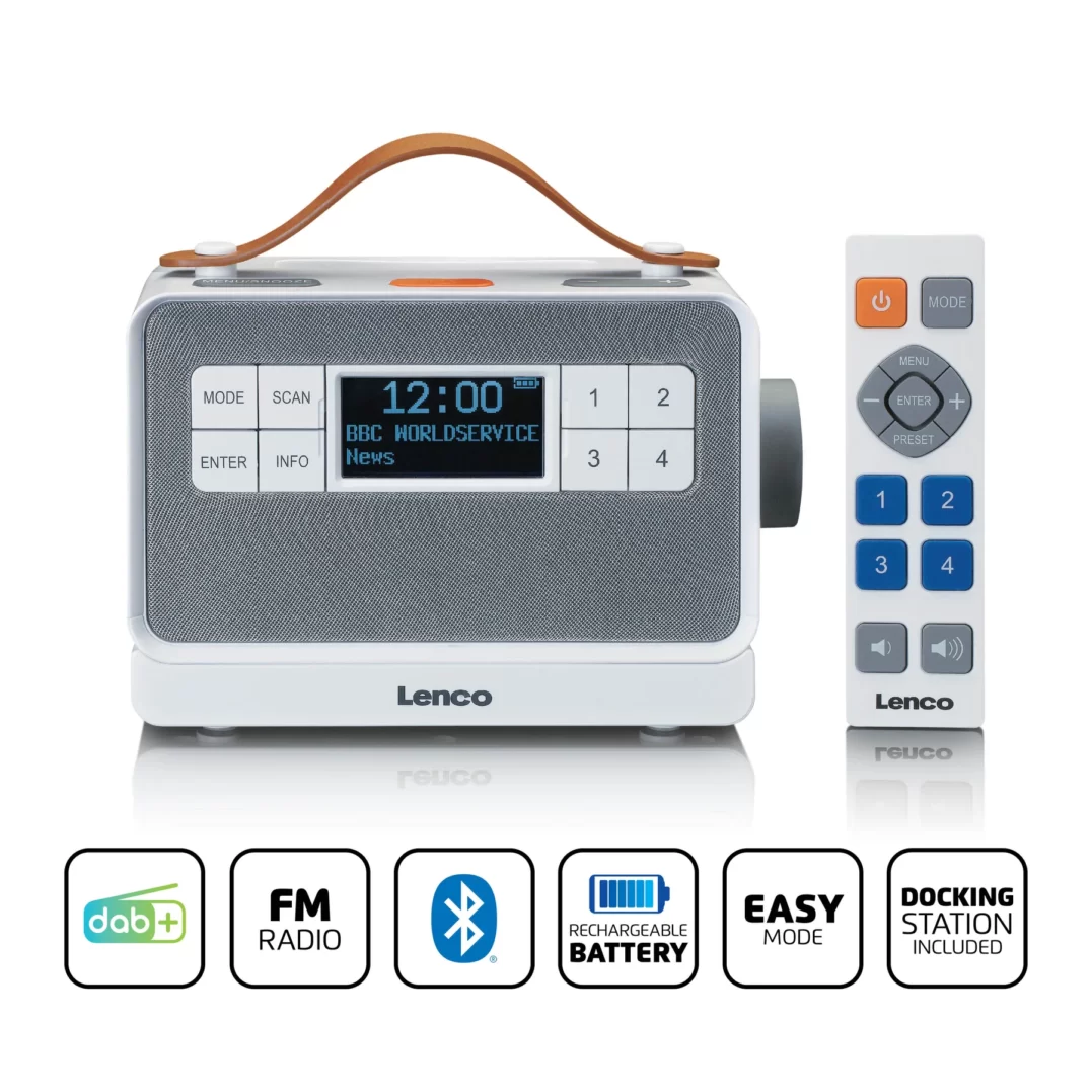 Портативное FM-радио Lenco PDR-065WH