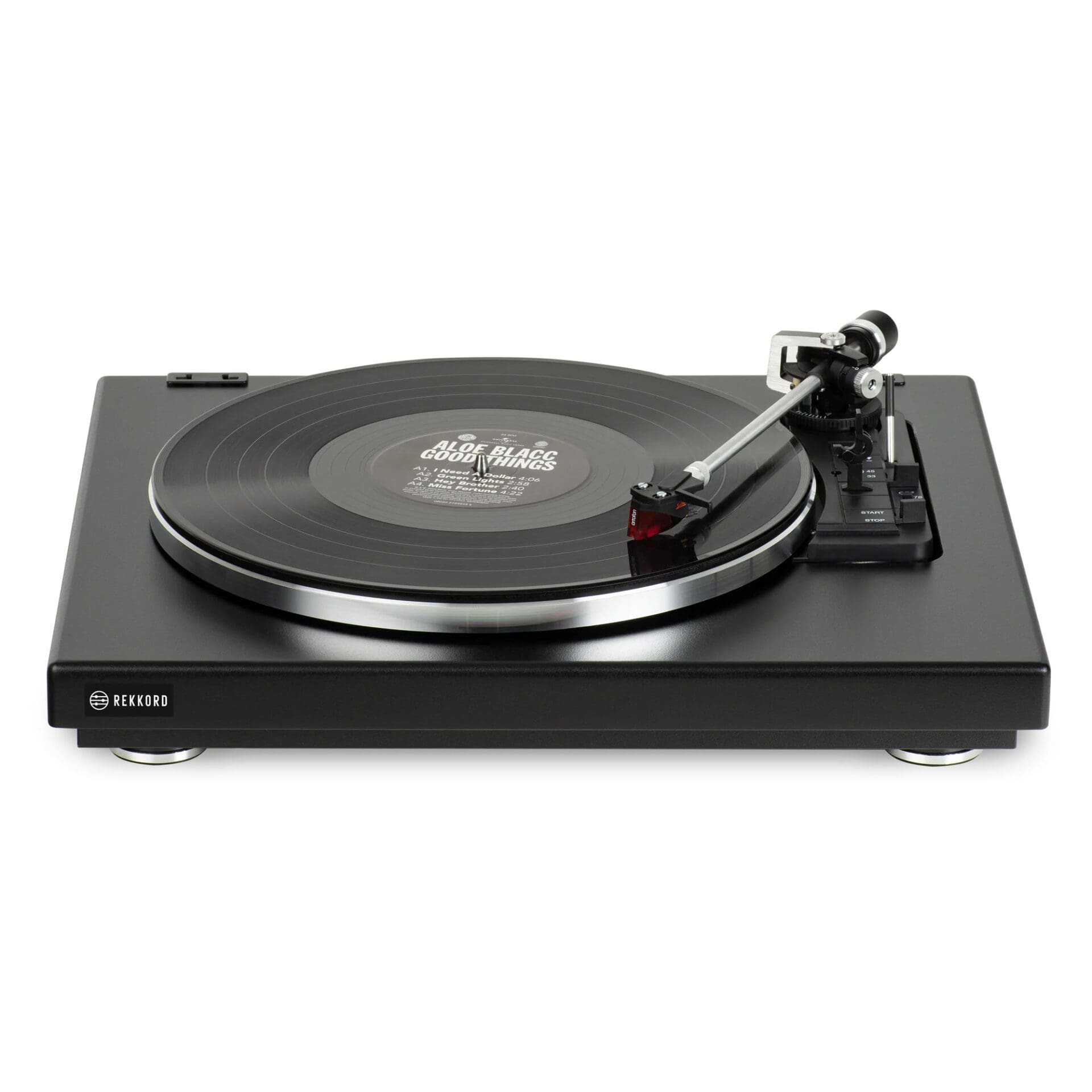 Проигрыватель винила REKKORD Audio F400 Satin Black (2M Red)
