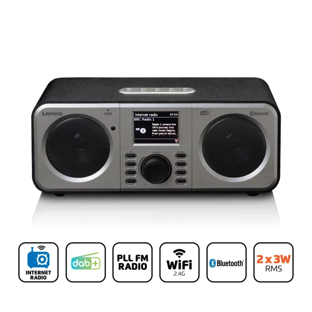 Музыкальный центр Lenco DIR-140BK