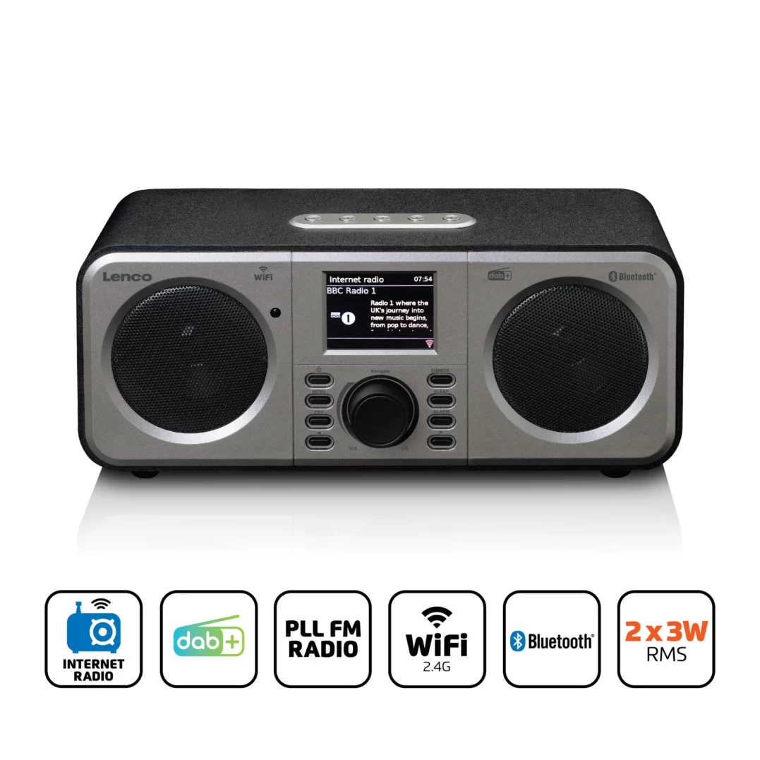 Музыкальный центр Lenco DIR-140BK