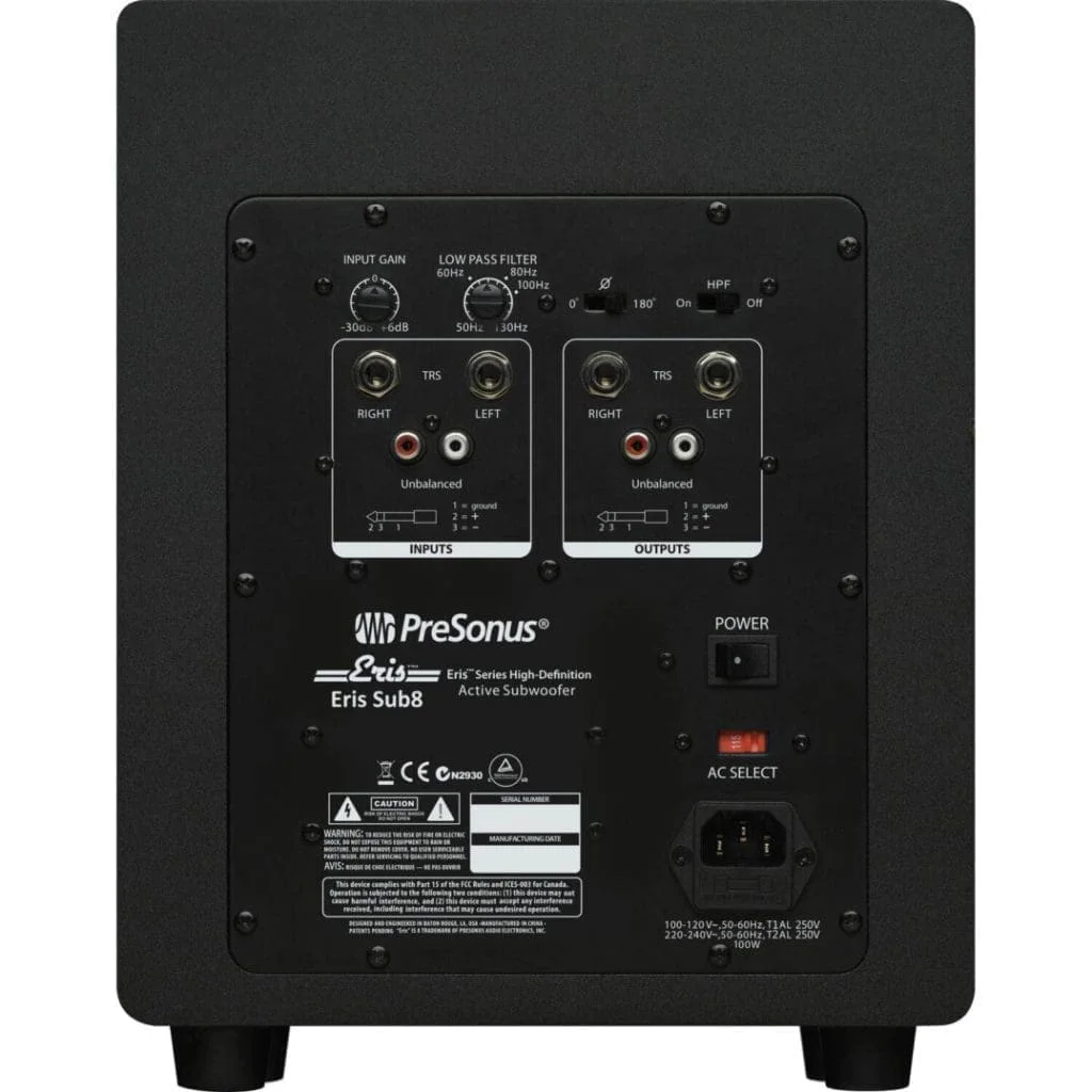 Студийный сабвуфер PreSonus Eris Sub8