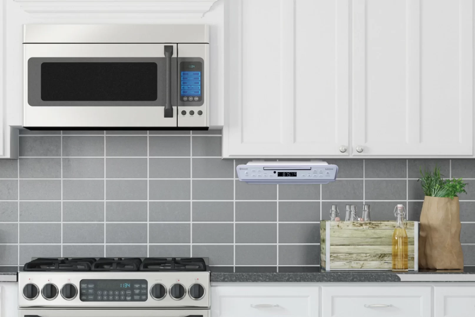 Кухонный музыкальный центр Lenco KCR-150WH