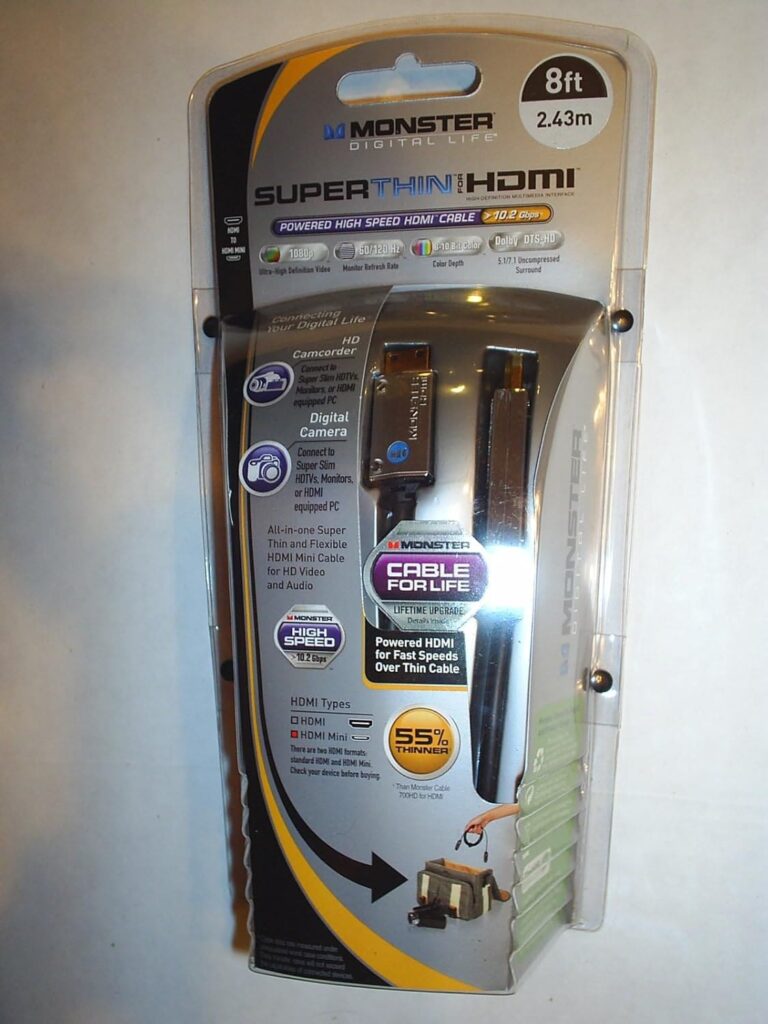 Mini HDMI — HDMI MONSTER CABLE DL HD HSST-8 A-C (2.44м) (Art. No. 122334)
