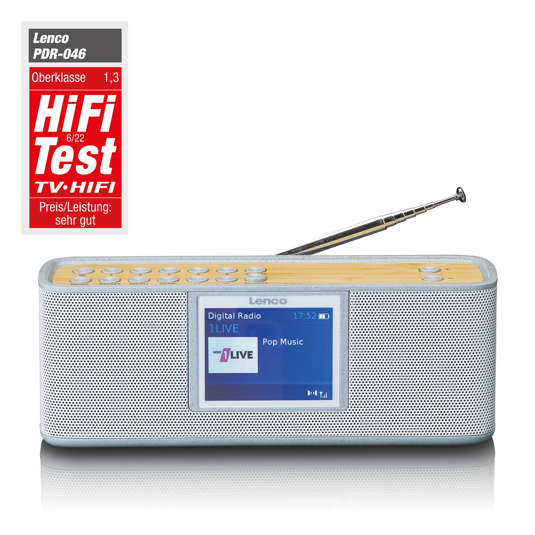 Портативное FM-радио Lenco PDR-046GY