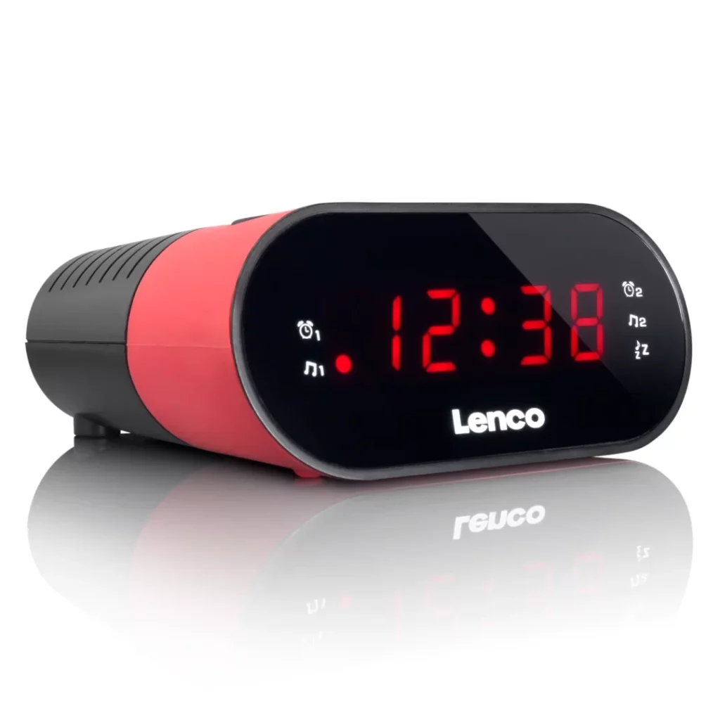 FM-радио, будильник Lenco CR-07 Pink
