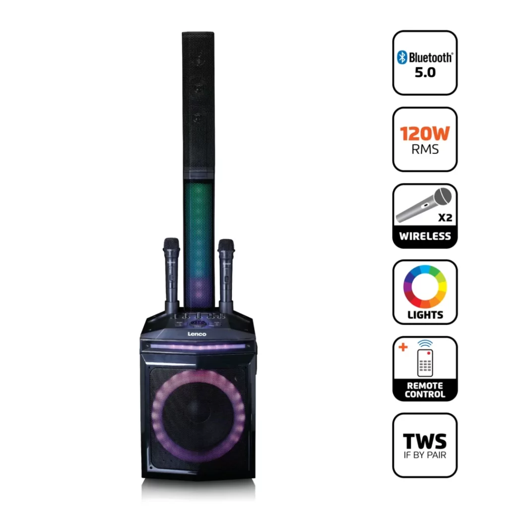 Портативная акустика Lenco PA-220BK