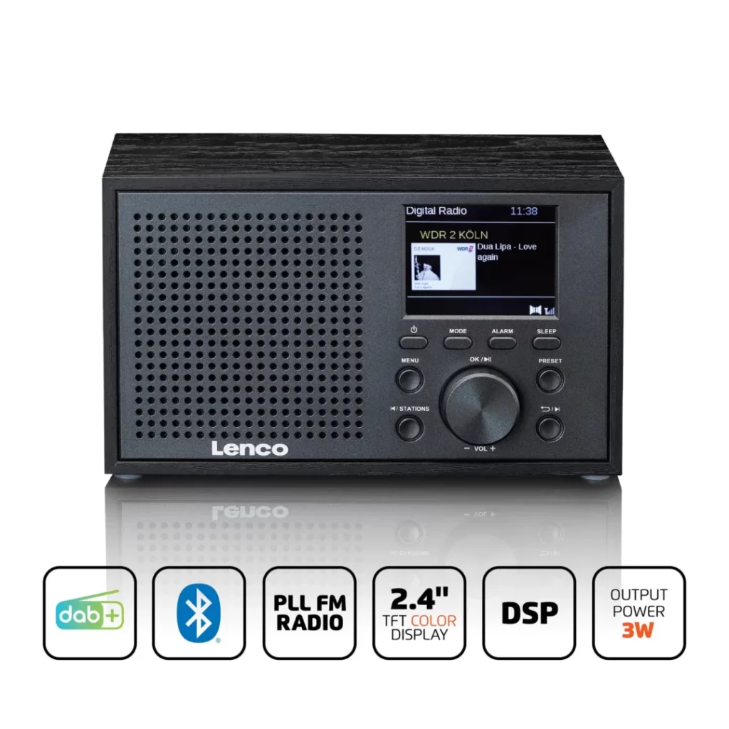 FM-радио Lenco DAR-017BK