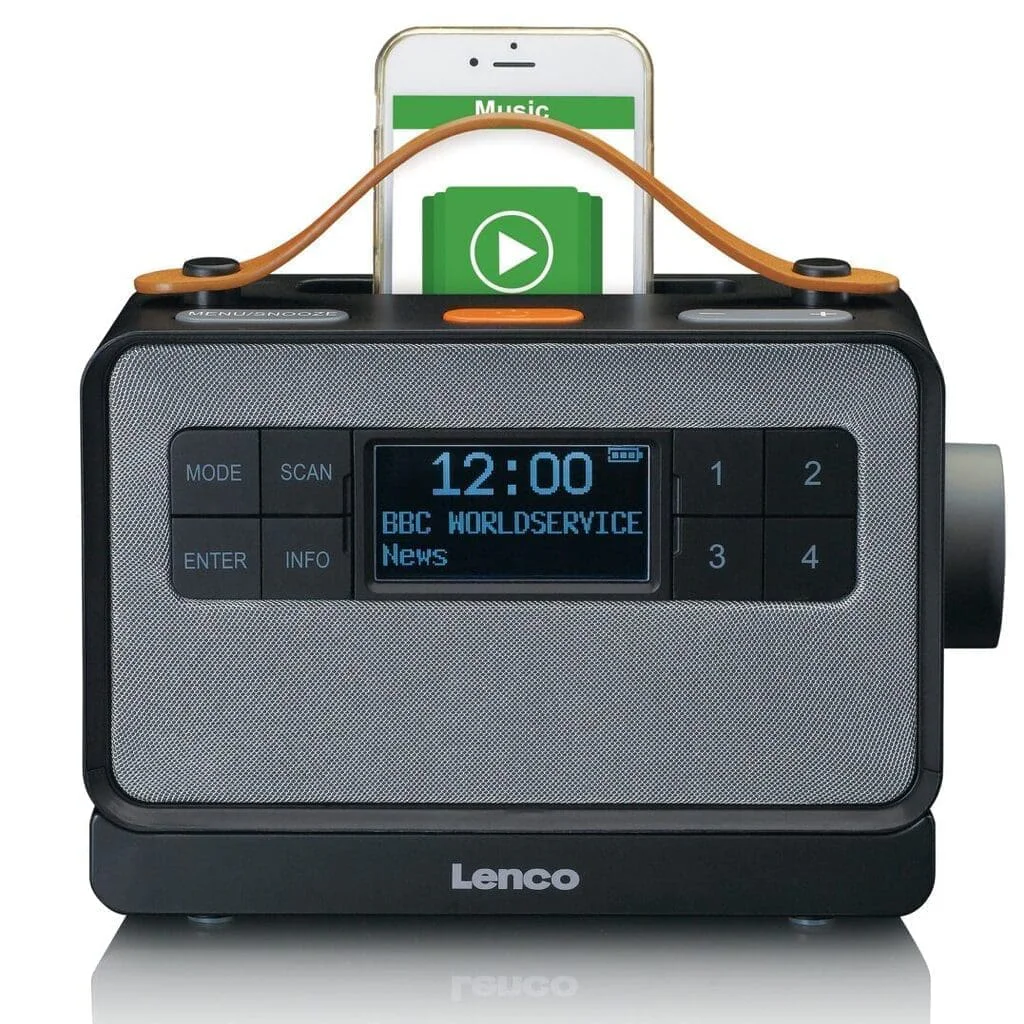 Портативное FM-радио Lenco PDR-065BK