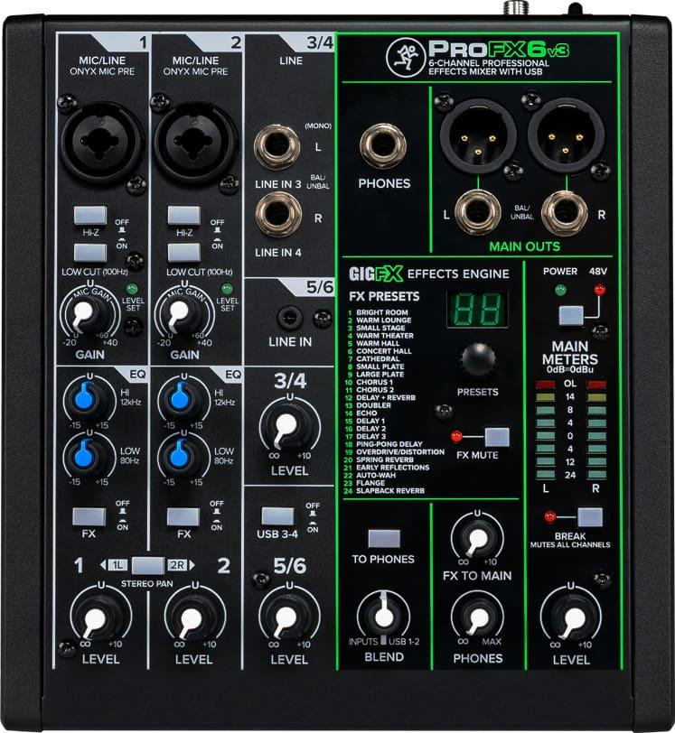 Микшерный пульт Mackie ProFX6v3+ (plus)