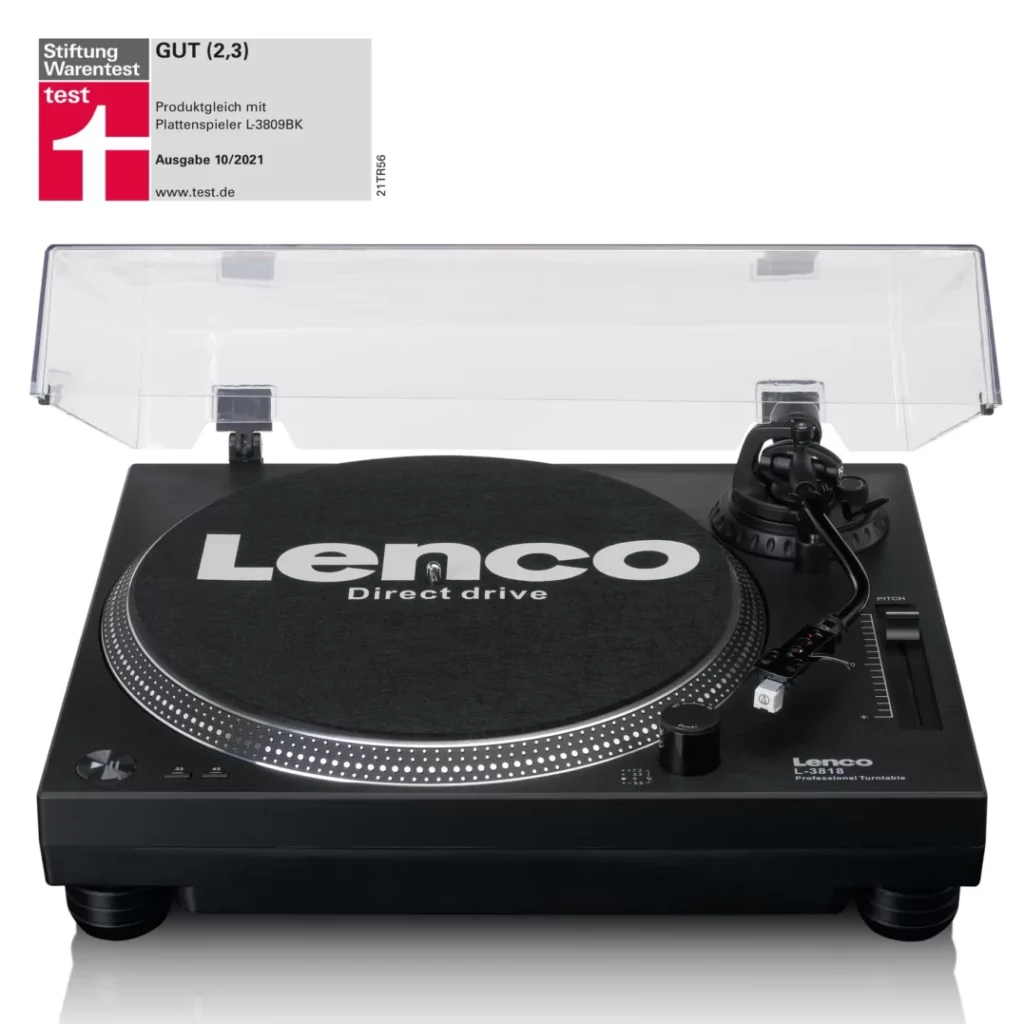 Виниловый проигрыватель Lenco L-3818BK