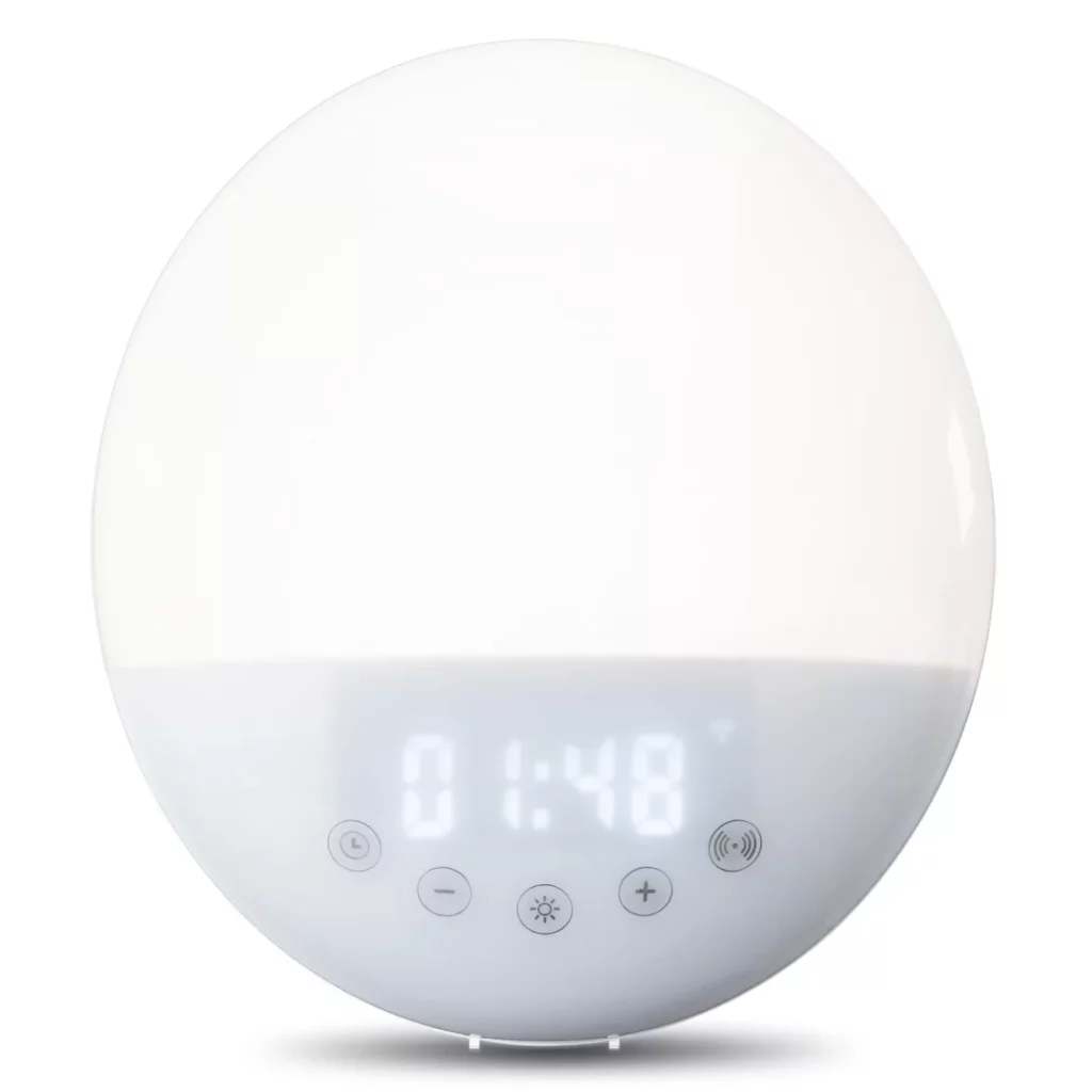 Умные радиочасы с подсветкой Lenco CRW-110WH