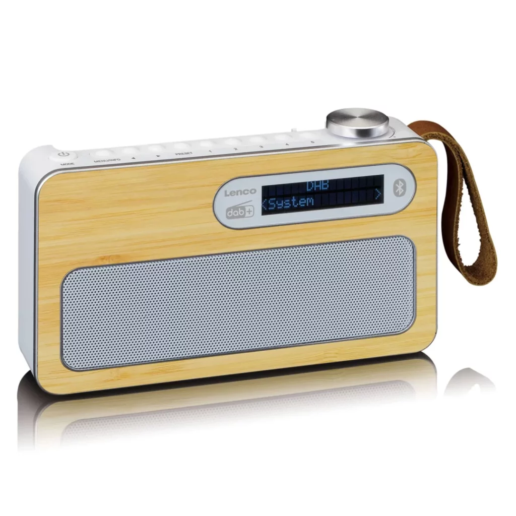 Портативное FM-радиo Lenco PDR-040BAMBOOWH