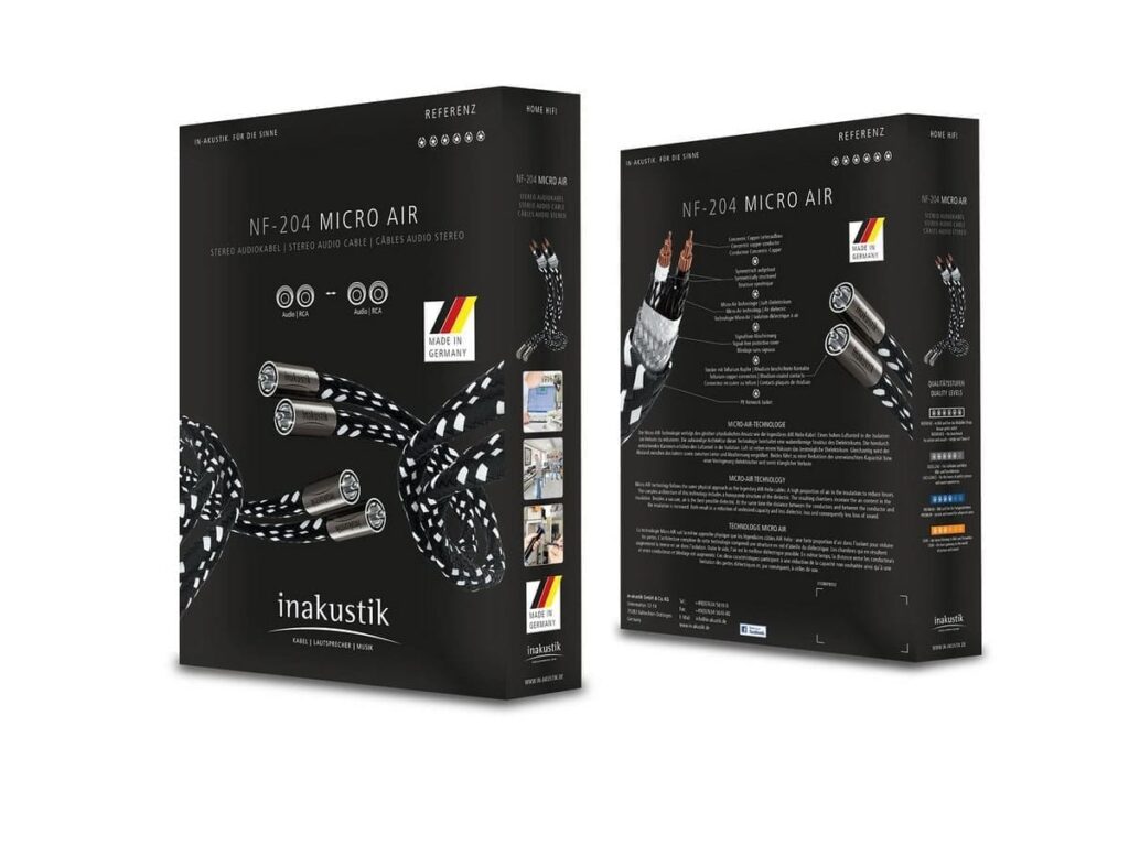 Кабель межблочный аудио In-Akustik Referenz NF-204 Micro AIR, 0,75 m, RCA