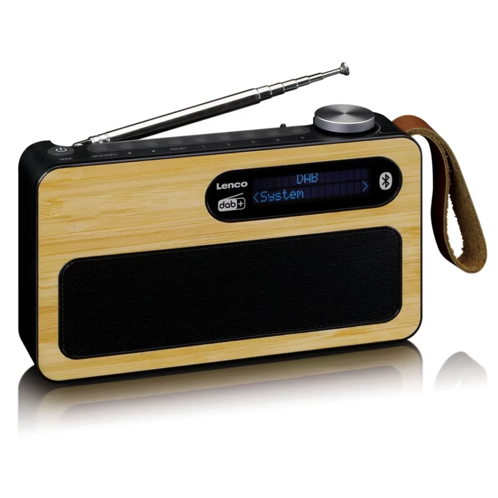 Портативное FM-радиo Lenco PDR-040BAMBOOBK