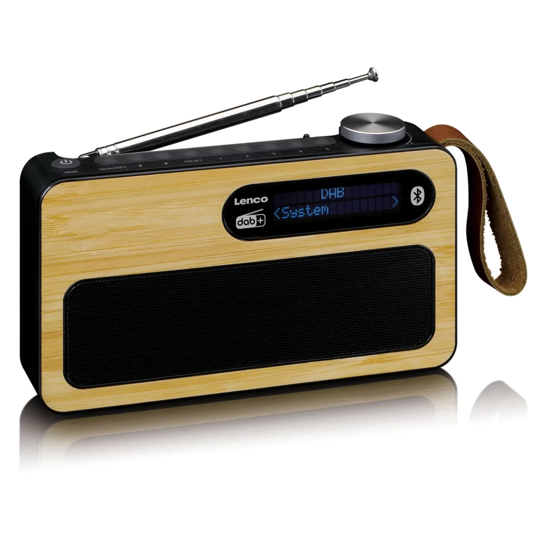 Портативное FM-радиo Lenco PDR-040BAMBOOBK