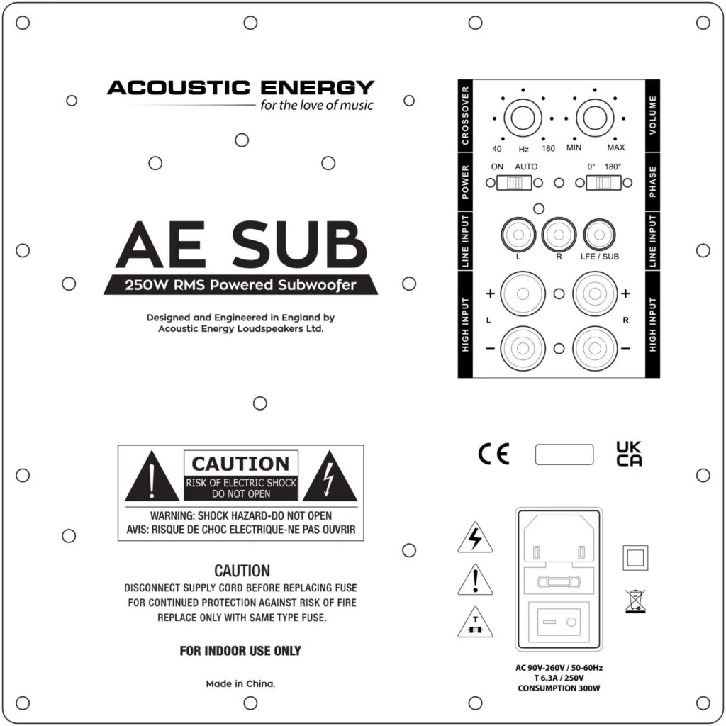 Сабвуфер активный Acoustic Energy AE SUB Black