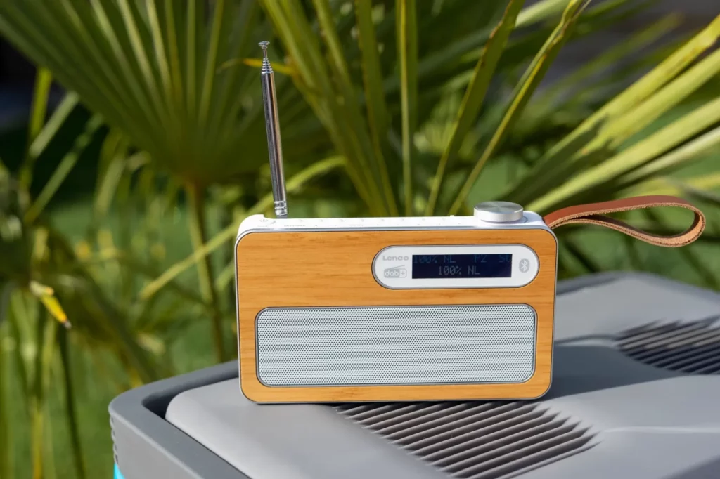 Портативное FM-радиo Lenco PDR-040BAMBOOWH