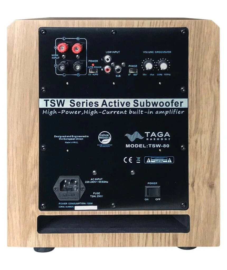 Активный сабвуфер TAGA Harmony TSW-80 OAK