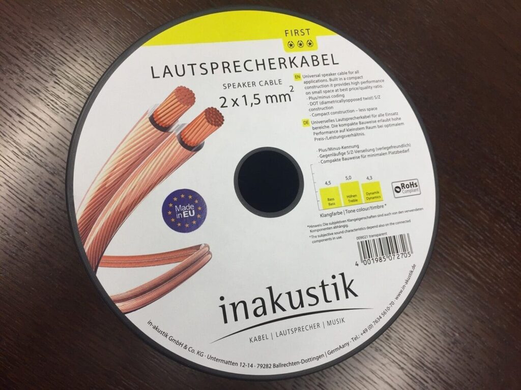 Акустический кабель In-Akustik First LS cable 2×1.5 mm2
