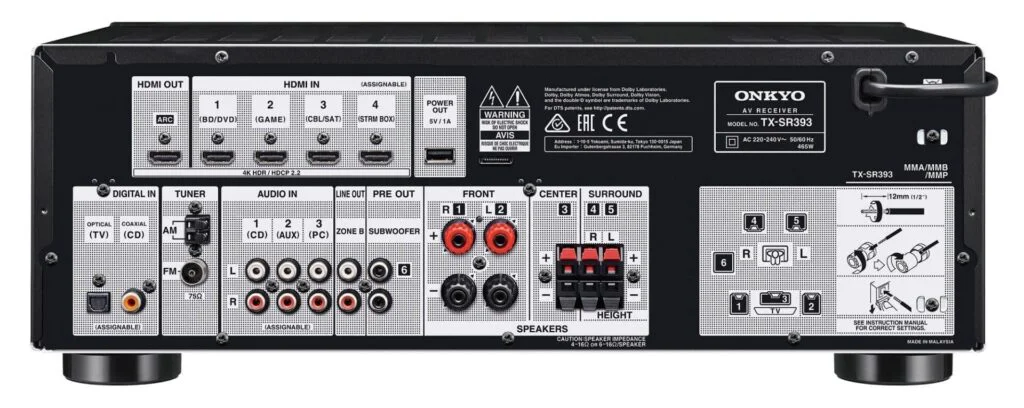 AV-ресивер Onkyo TX-SR393