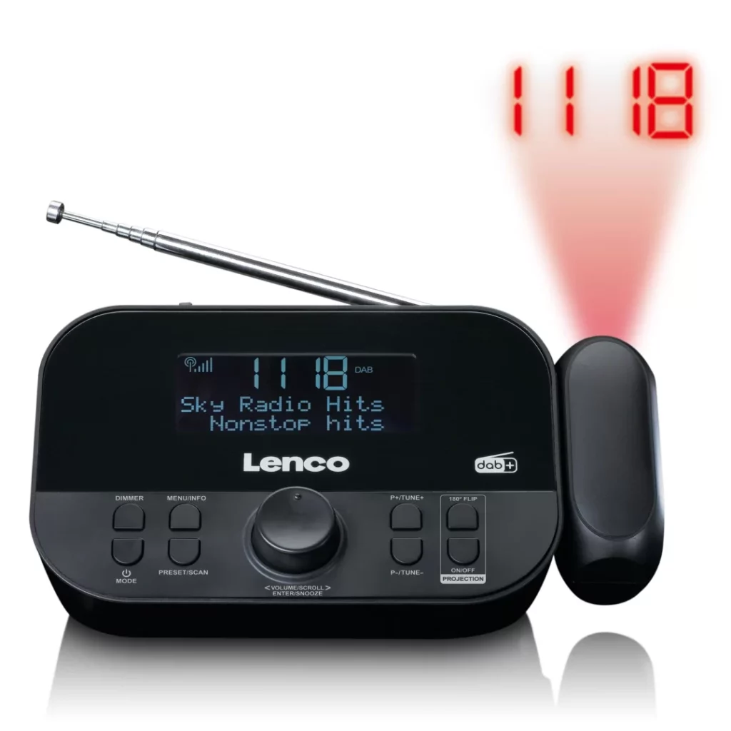 FM-радио, будильник Lenco CR-615BK