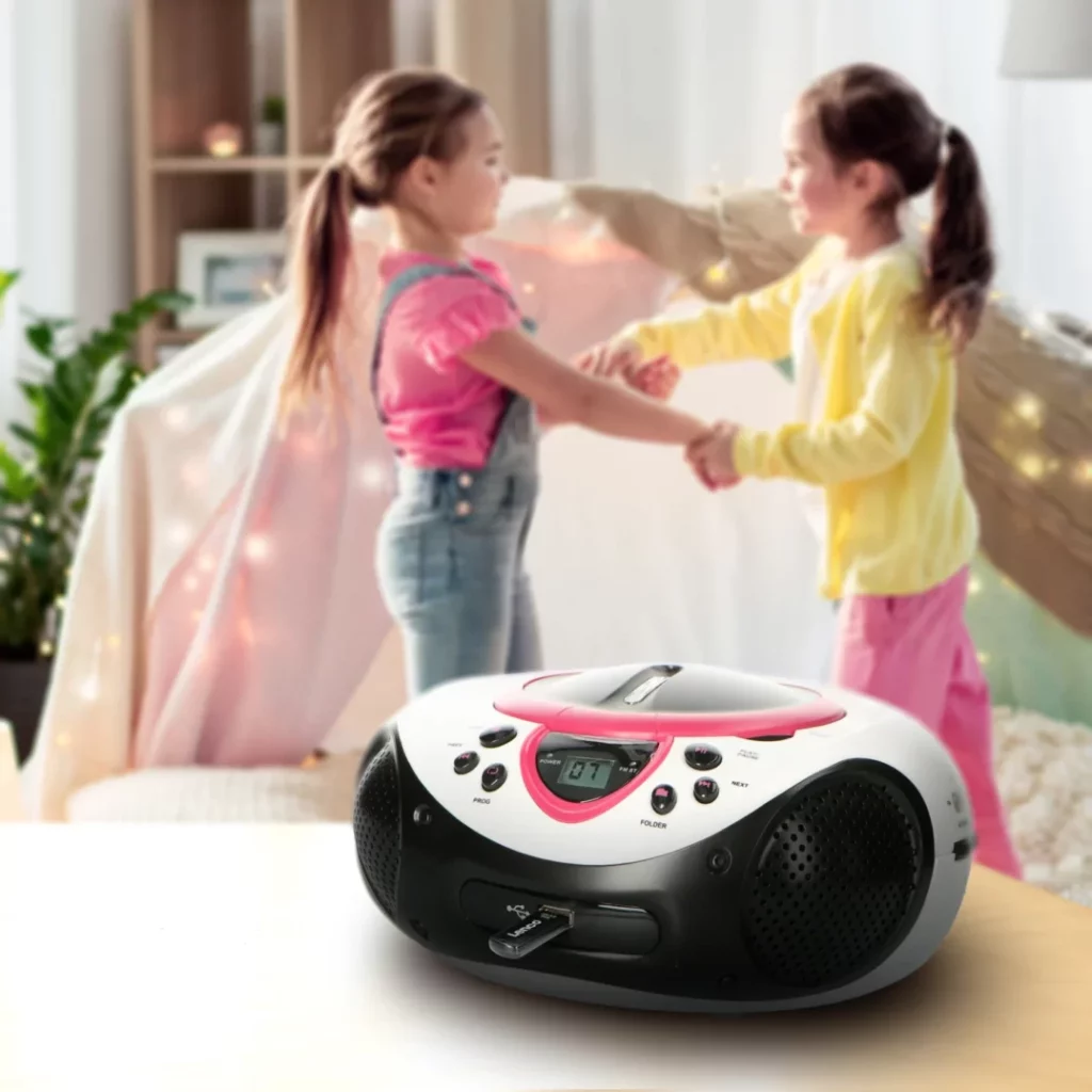 Бумбокс Lenco SCD-38 USB Pink