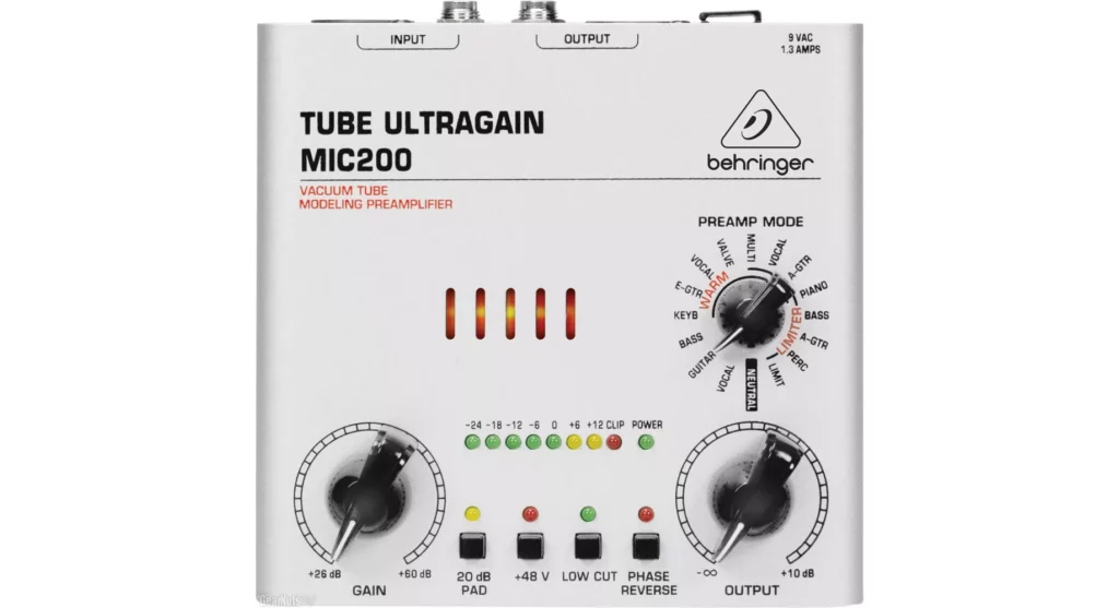 Предусилитель микрофонный Behringer TUBE ULTRAGAIN MIC200
