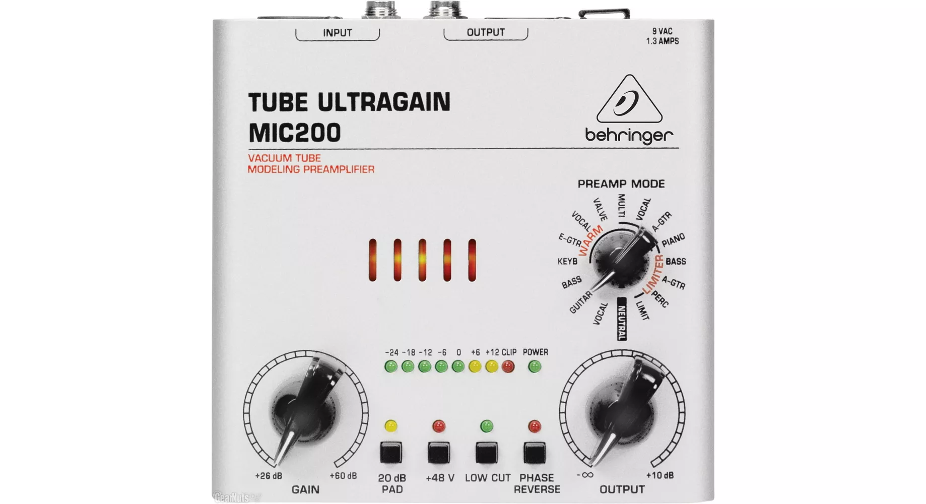 Предусилитель микрофонный Behringer TUBE ULTRAGAIN MIC200